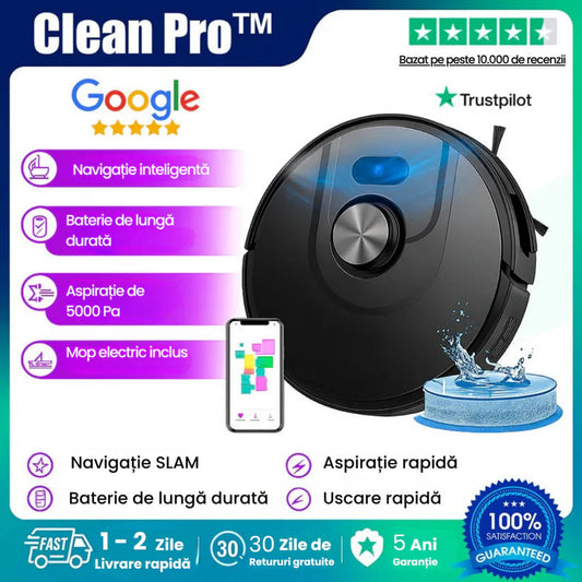 Aspirator robot inteligent 3 în 1 CleanPro™